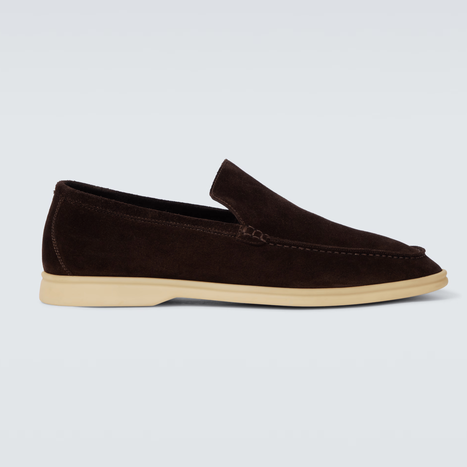 Loro Piana Summer Walk Suede Loafers - Brown