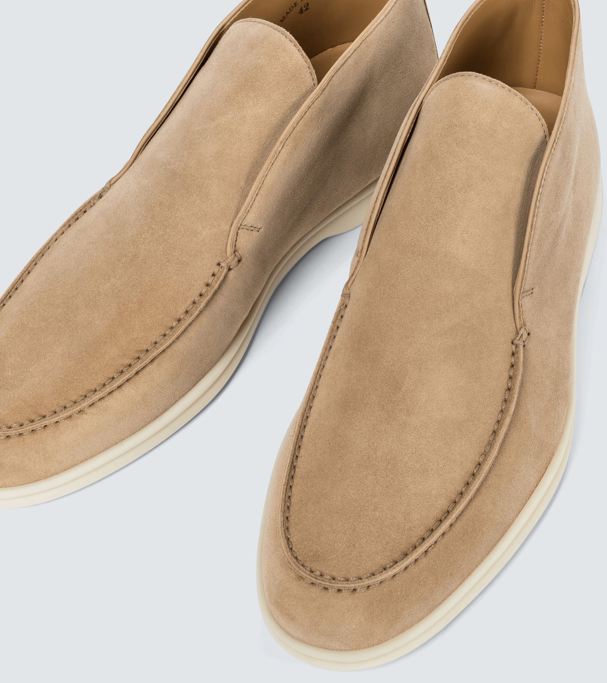 Loro Piana Open Walk Suede Ankle Boots - Goatskin Sandstone