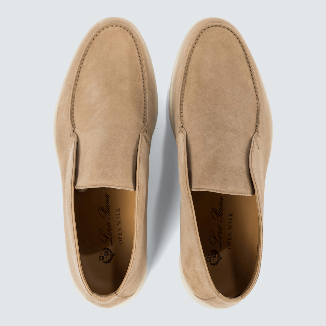 Loro Piana Open Walk Suede Ankle Boots - Woodsmoke Beige