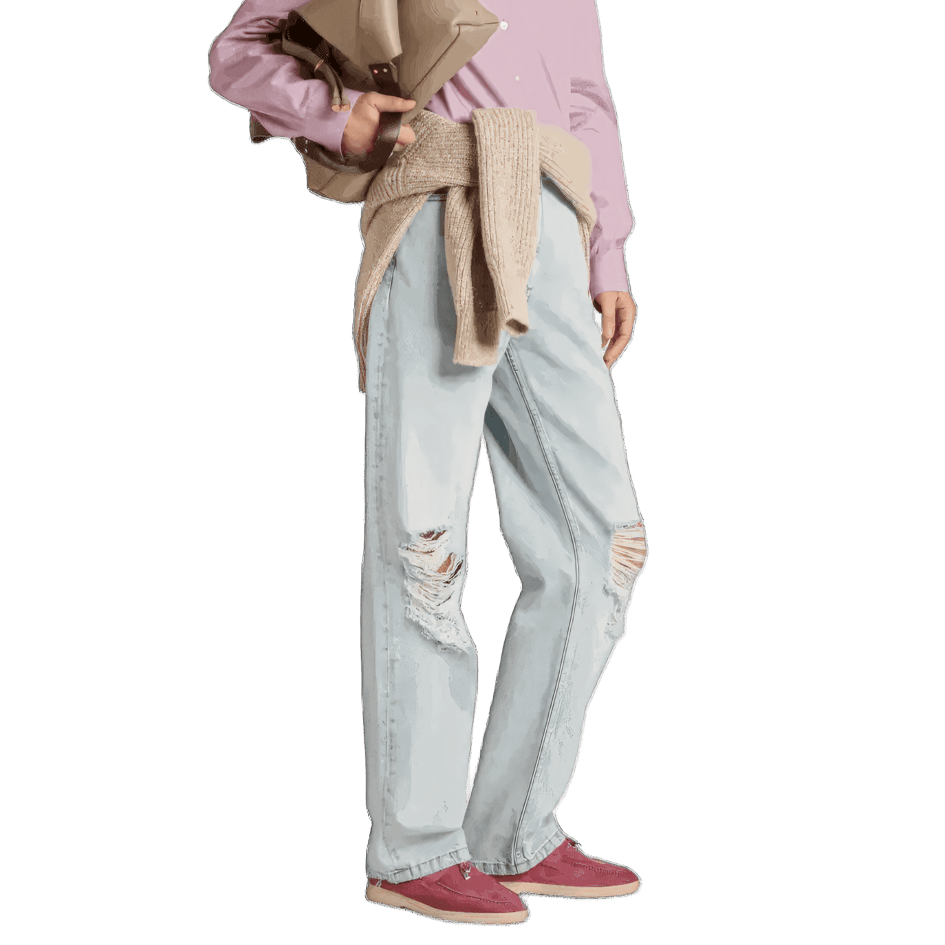 Loro Piana Summer Charms Walk Suede Loafers - Wild Mauve