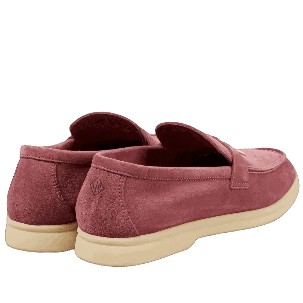 Loro Piana Summer Charms Walk Suede Loafers - Wild Mauve
