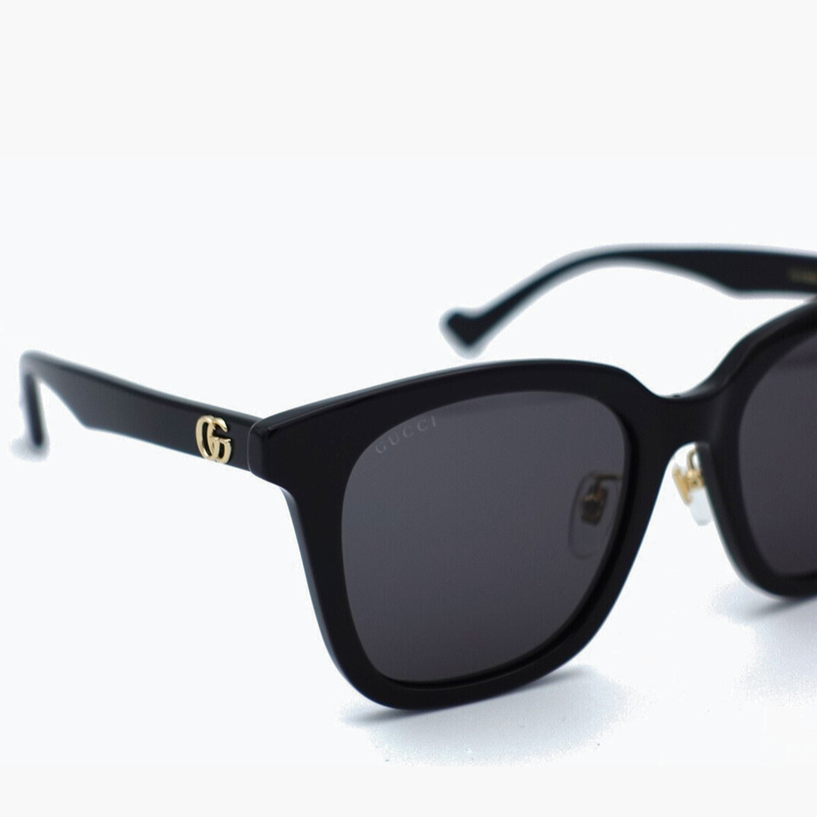 Gucci GG0034S Rectangular Frame Black Sunglasses