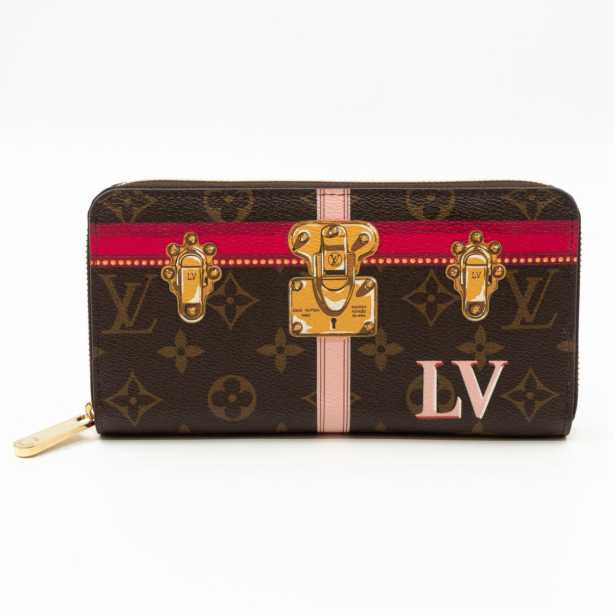 Louis Vuitton Monogram Summer Trunks Zippy Wallet - Brown