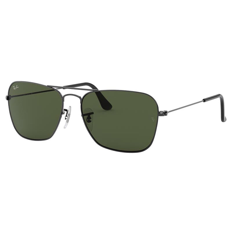 Ray Ban Caravan RB3136 004/51 Square Black Frame Sunglasses