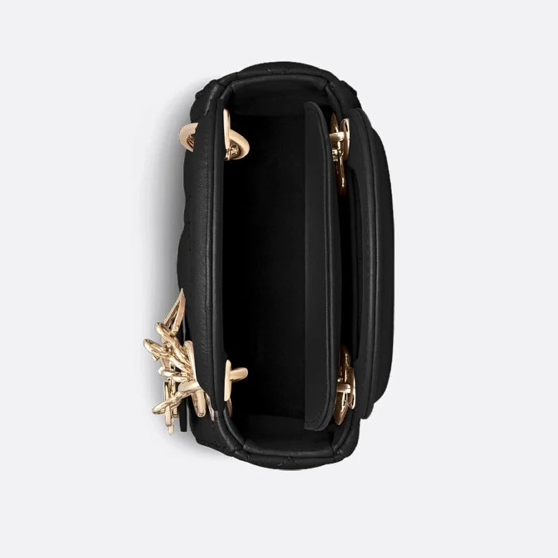 Dior Lady Dior Lambskin Micro Bag - Black Cannage