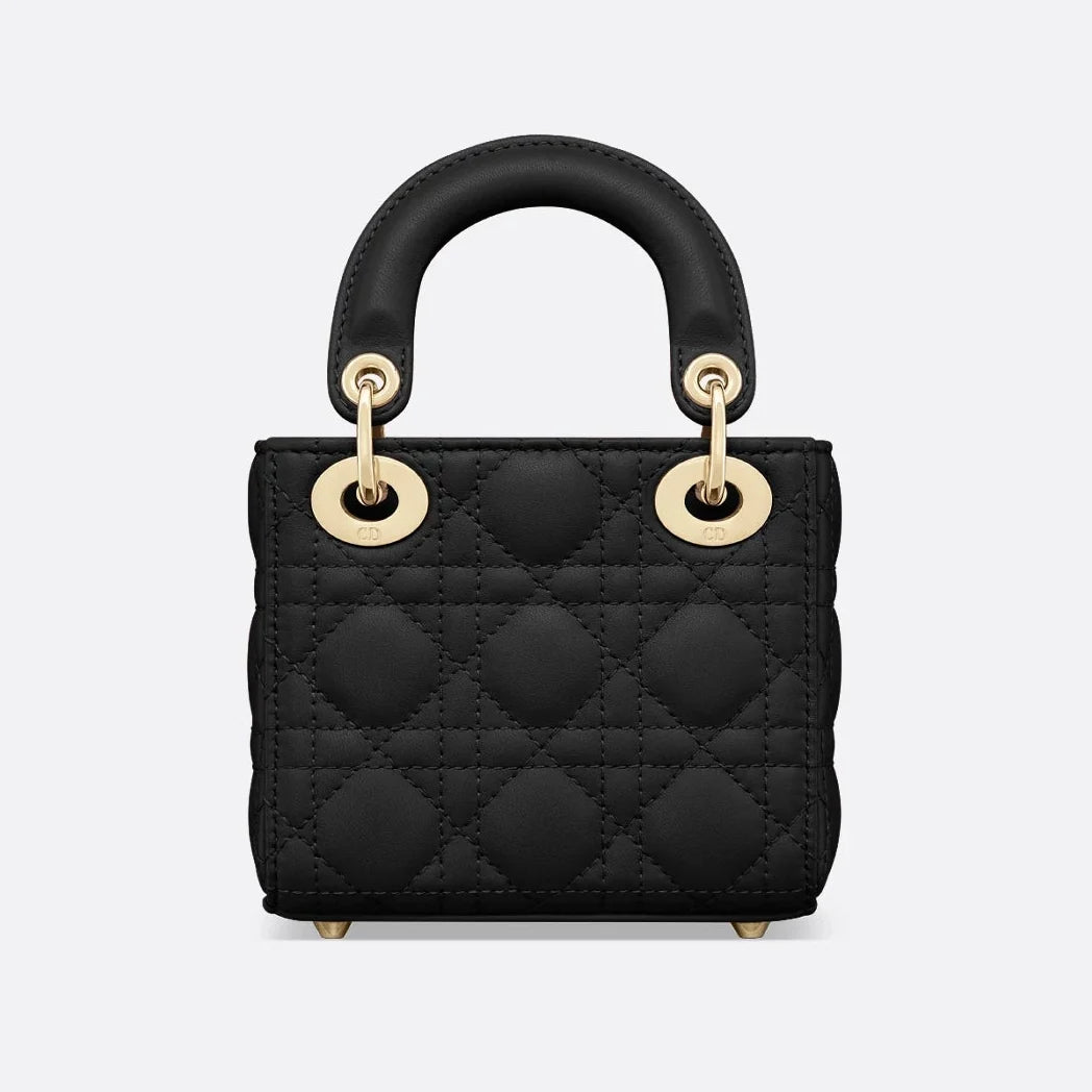 Dior Lady Dior Lambskin Micro Bag - Black Cannage