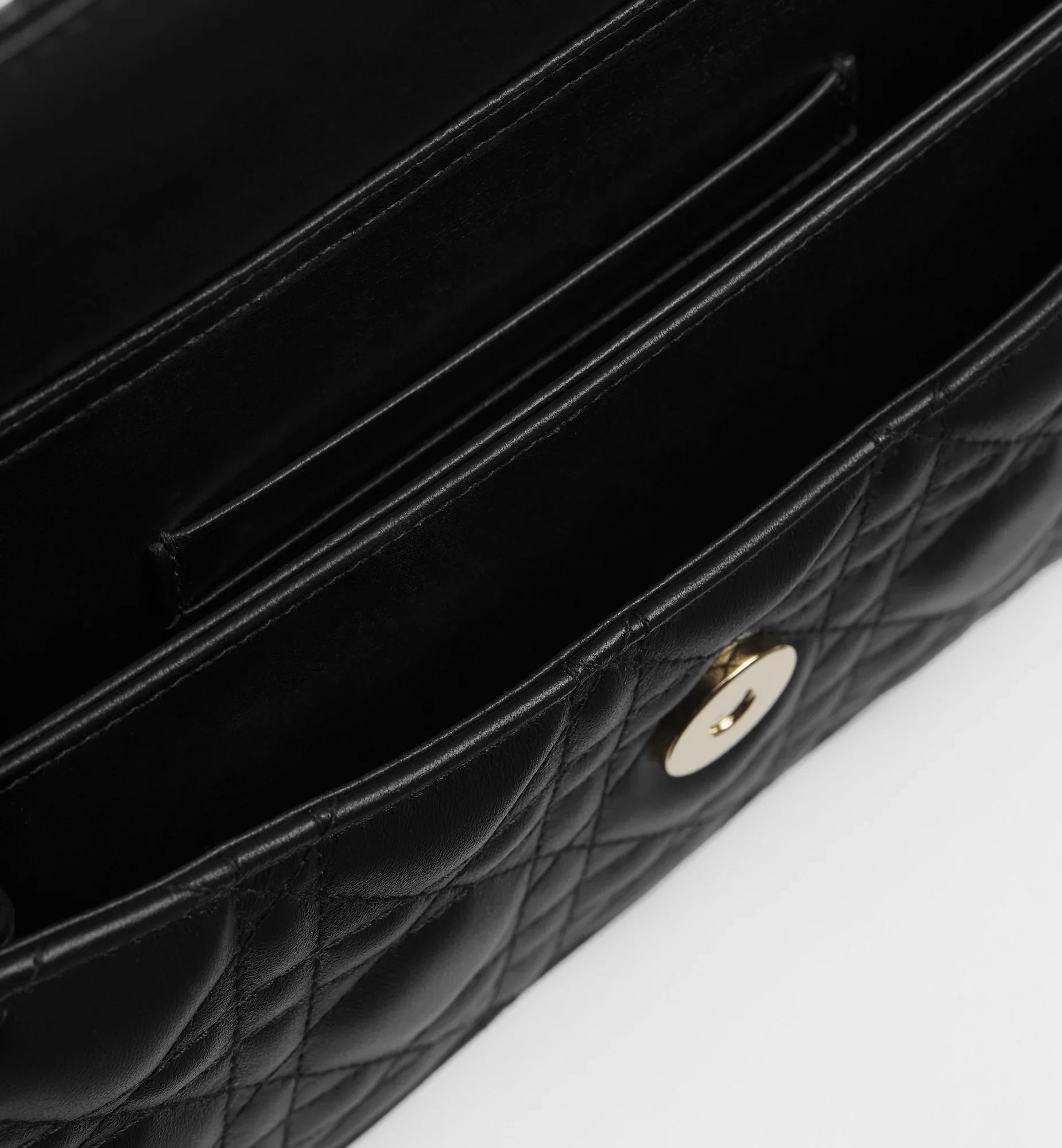 Dior My Dior Cannage Lambskin Mini Bag - Black