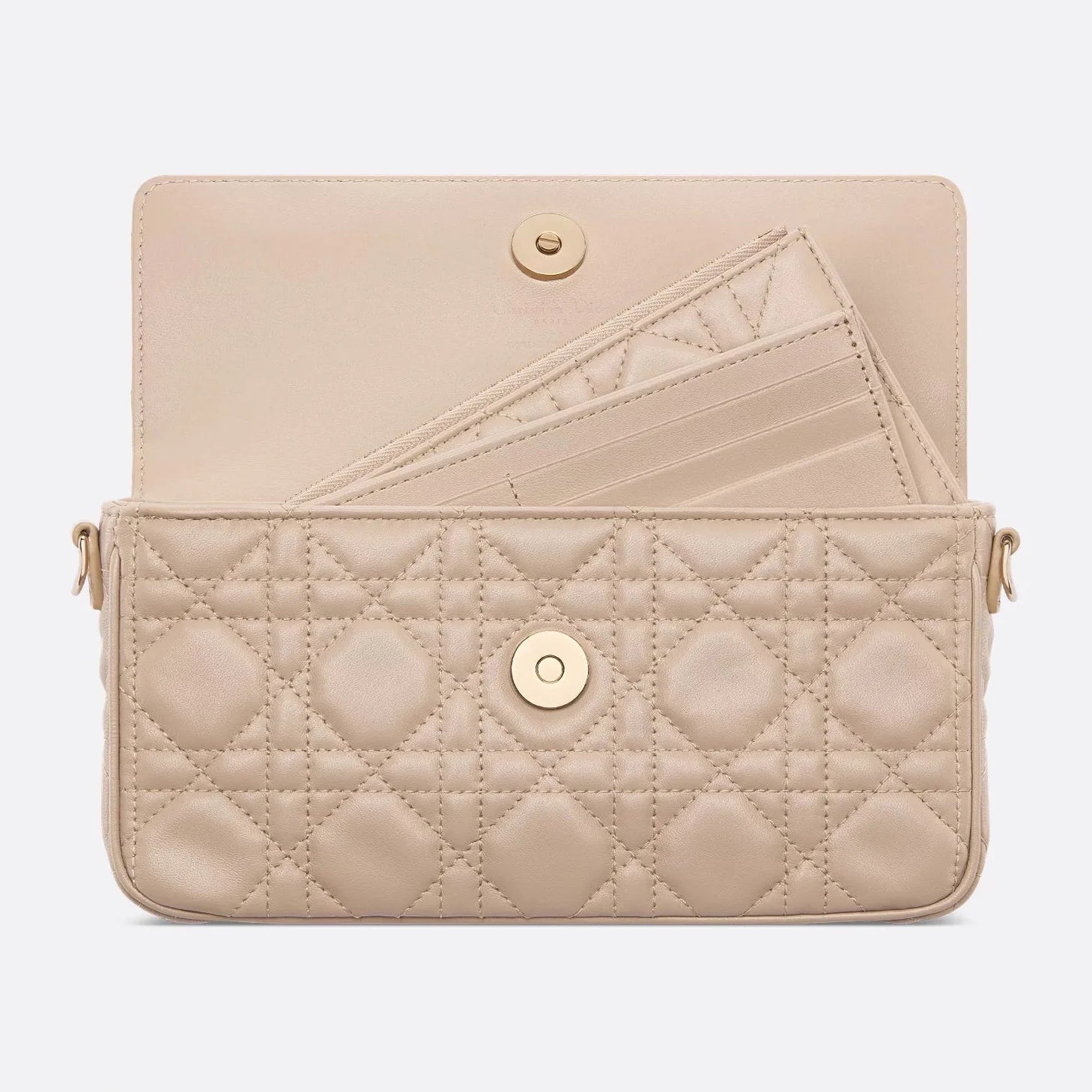 Dior My Dior Cannage Lambskin Mini Bag - Powder Beige