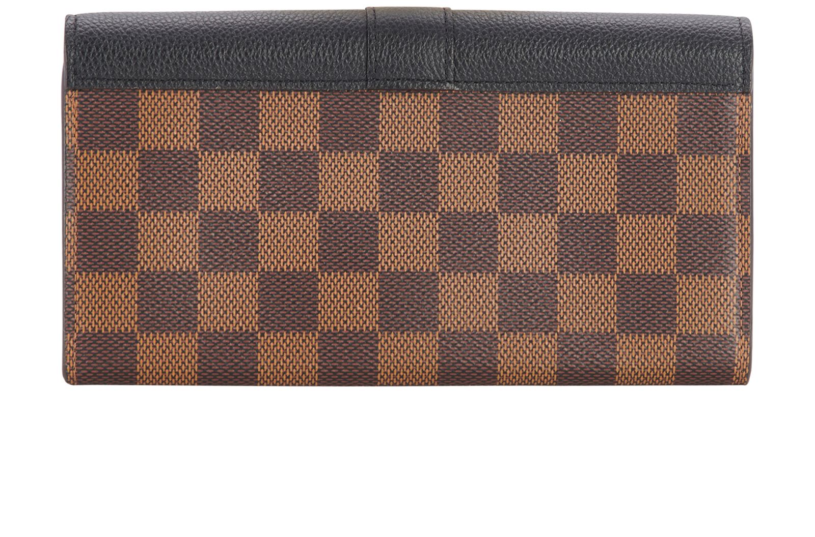 Louis Vuitton Damier Ebene Clapton Long Wallet - Brown