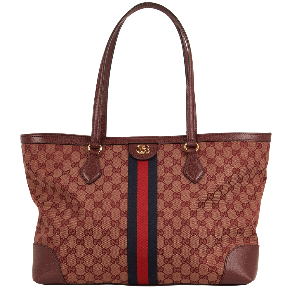 Gucci Ophidia Medium Tote Bag – Burgundy