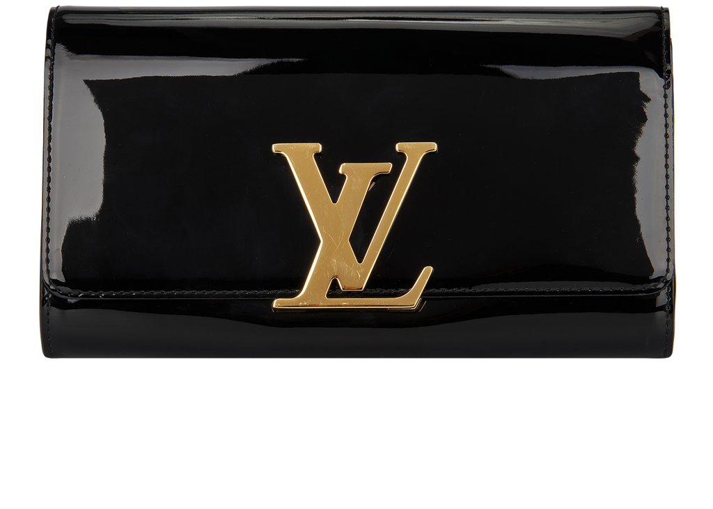 Louis Vuitton Vernis Louise Clutch Wallet - Black