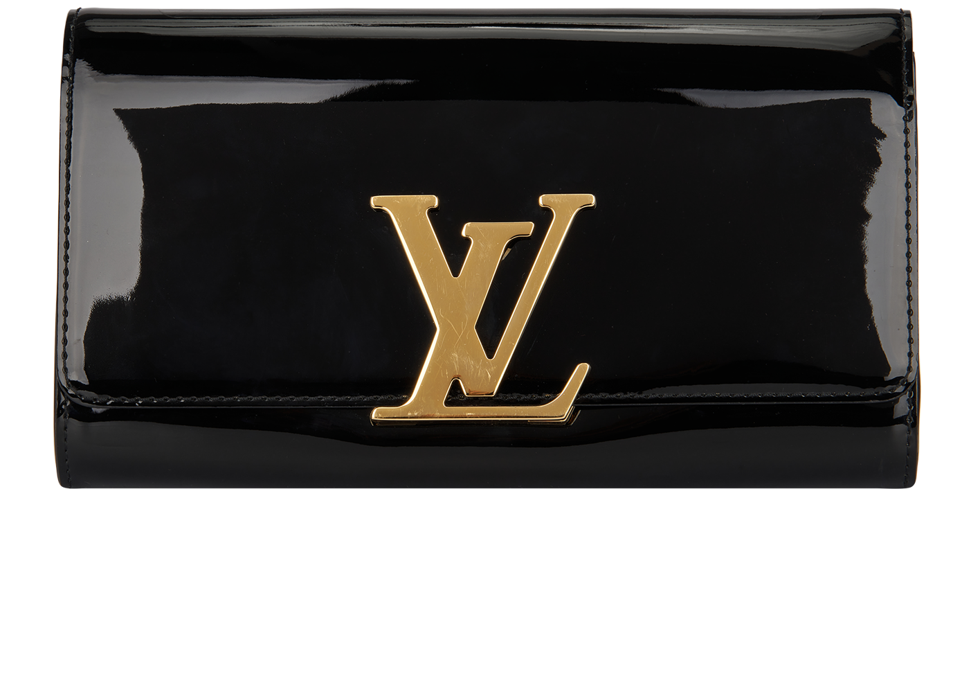 Louis Vuitton Vernis Louise Clutch Wallet - Black