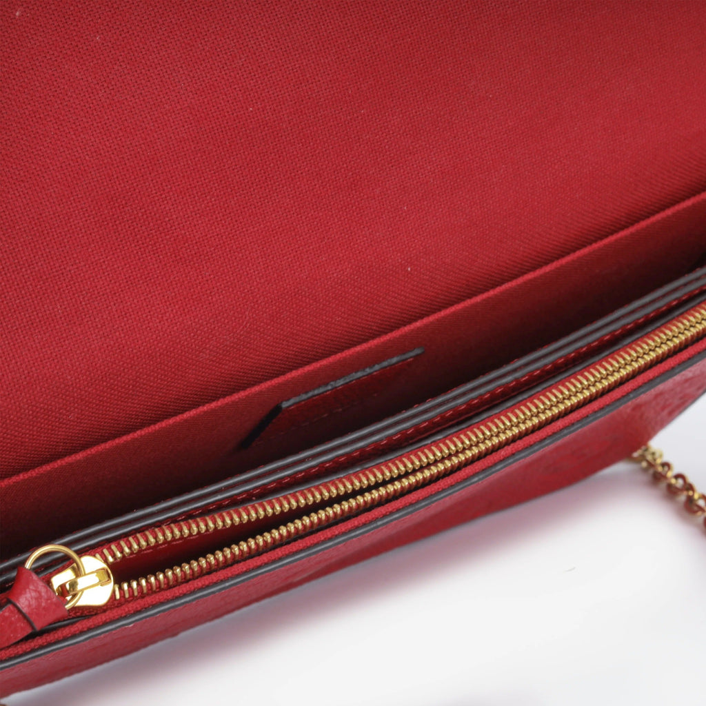 Louis Vuitton Pochette Félicie Wallet - Scarlet Red