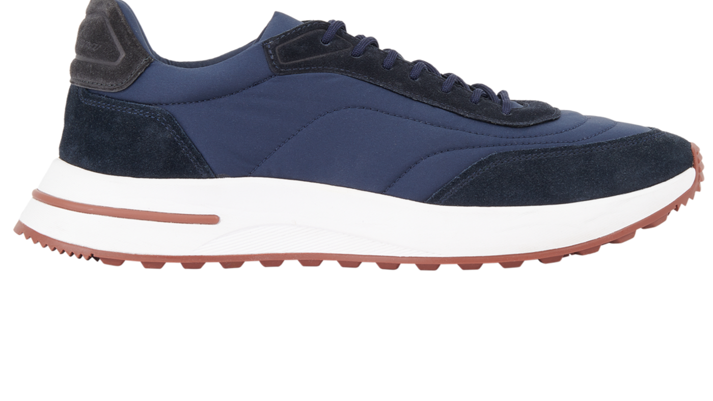Loro Piana Weekend Evo Suede Sneakers - Navy Blue (082)