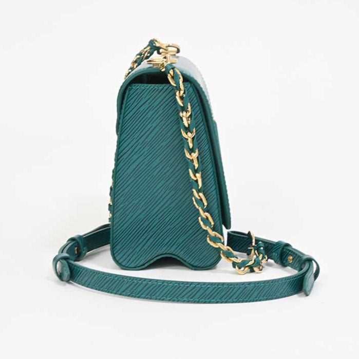 Louis Vuitton Twist MM Chain Shoulder Bag - Turquoise