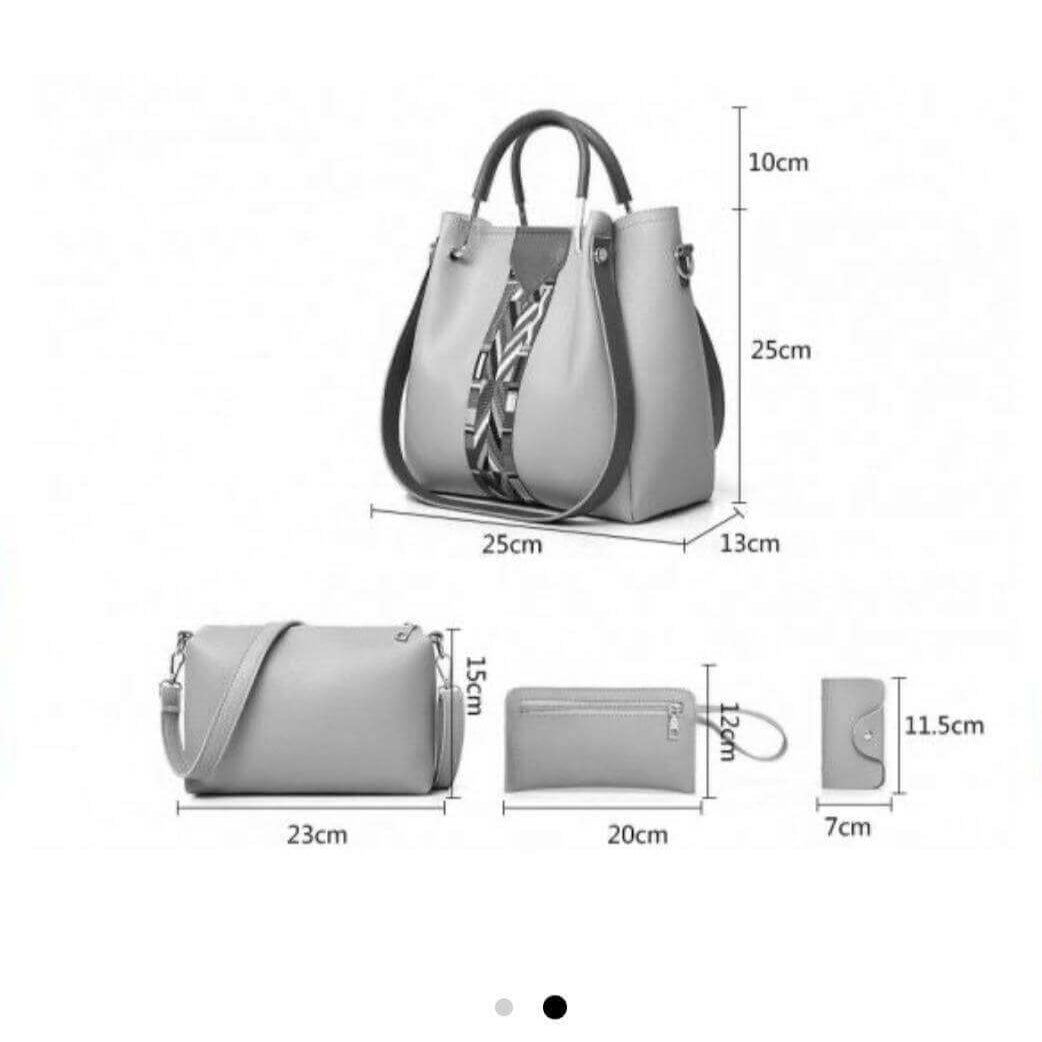 CAPRI 4 PIECE GREEN HANDBAG