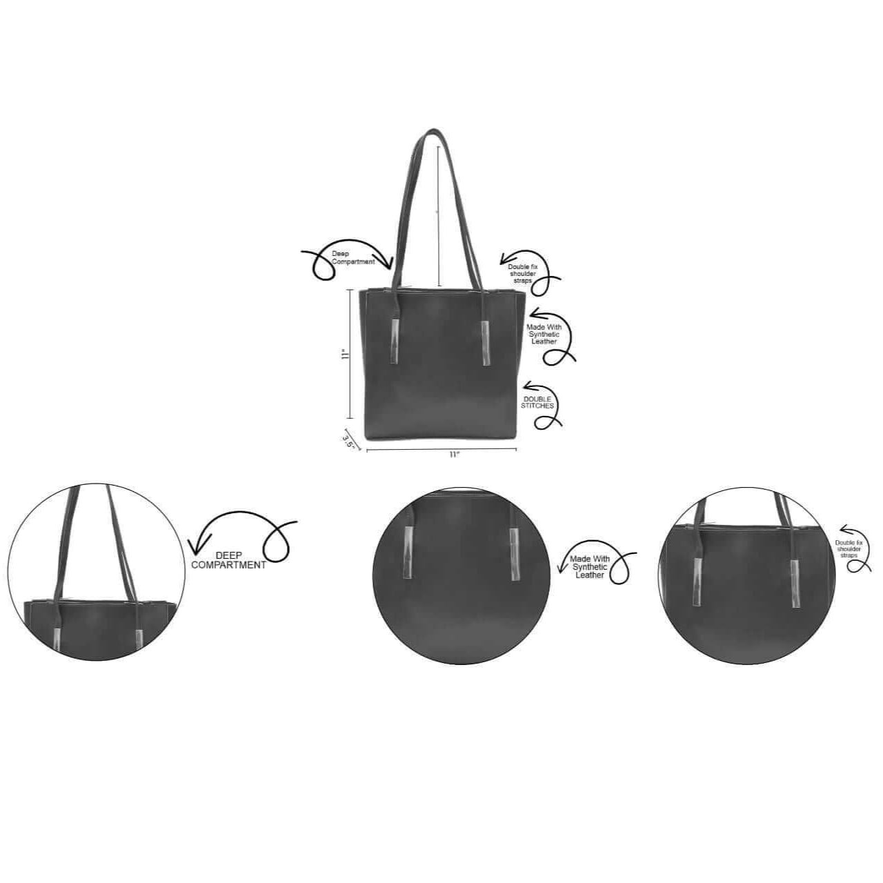 CANVA – Structured Everyday Tote in Beige