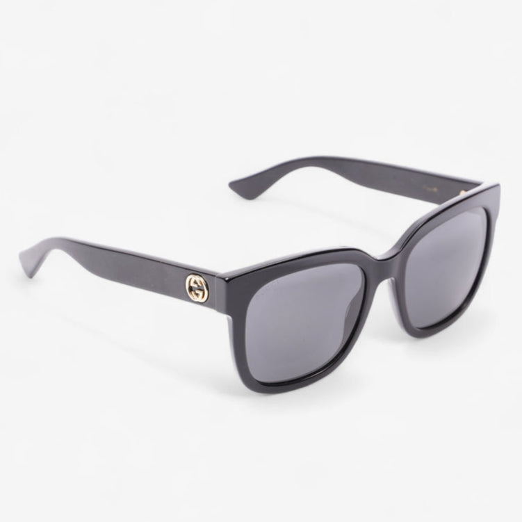 Gucci GG0034S Rectangular Frame Black Sunglasses