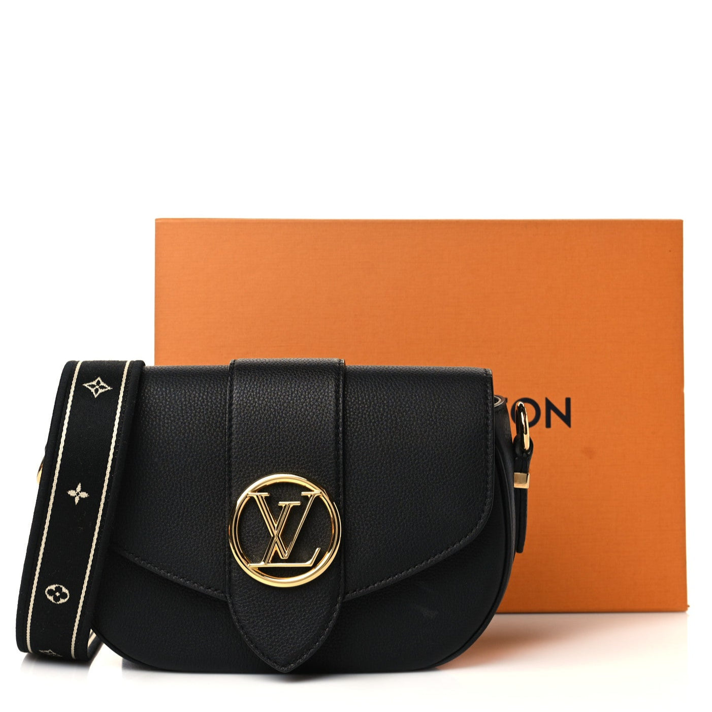 Louis Vuitton LV Pont 9 Soft MM Shoulder Bag - Black