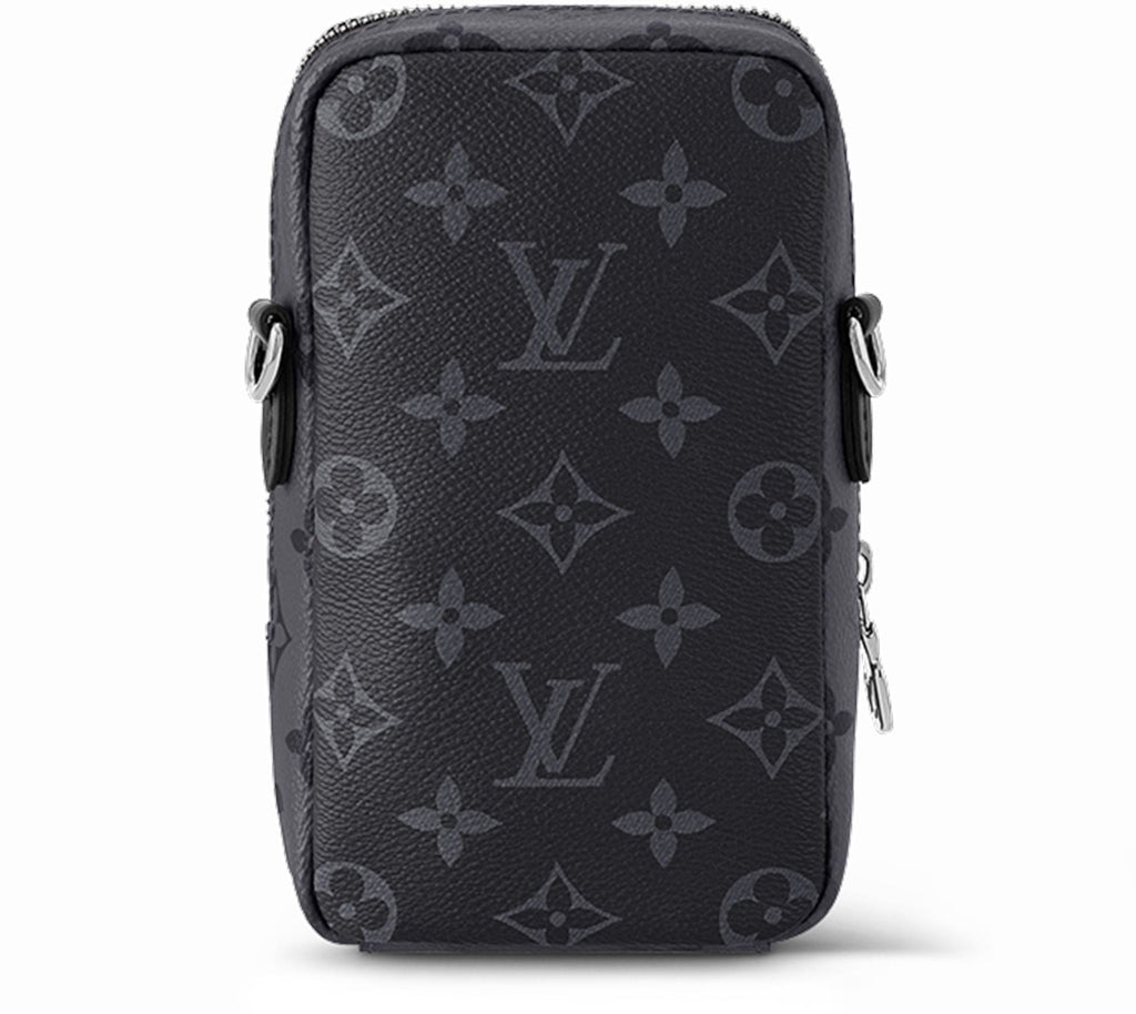 Louis Vuitton Double Phone Pouch Eclipse NM - Black and Grey