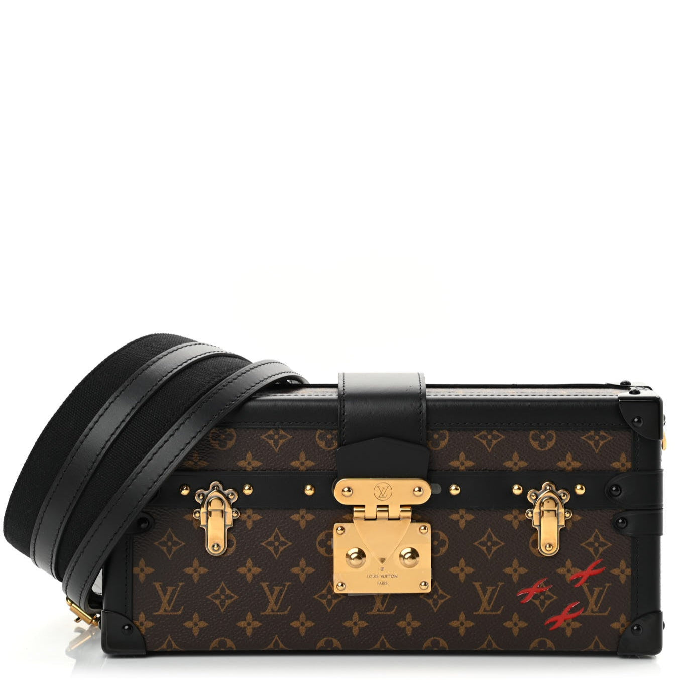 Louis Vuitton Petite Malle East West Trunk Bag - Brown
