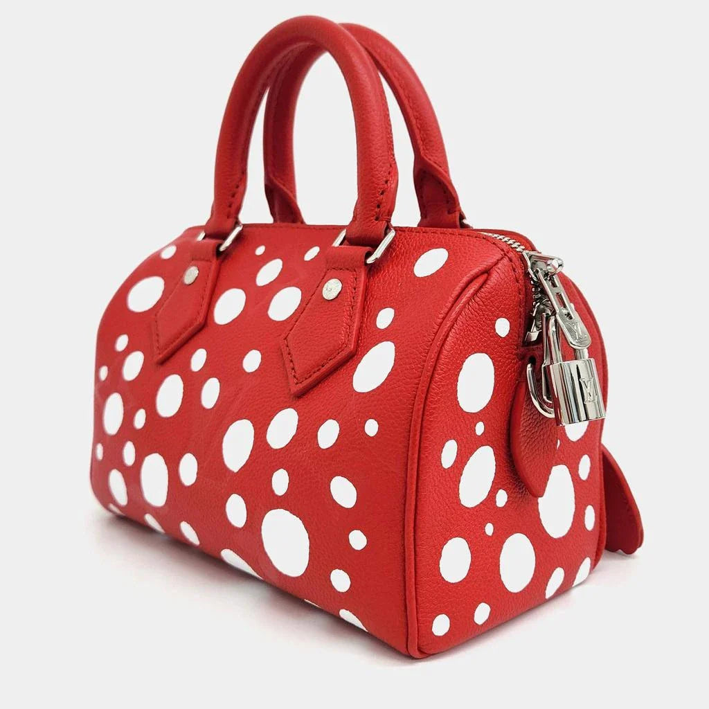 Louis Vuitton x Yayoi Kusama Speedy 20 Bandoulière Handbag - Red