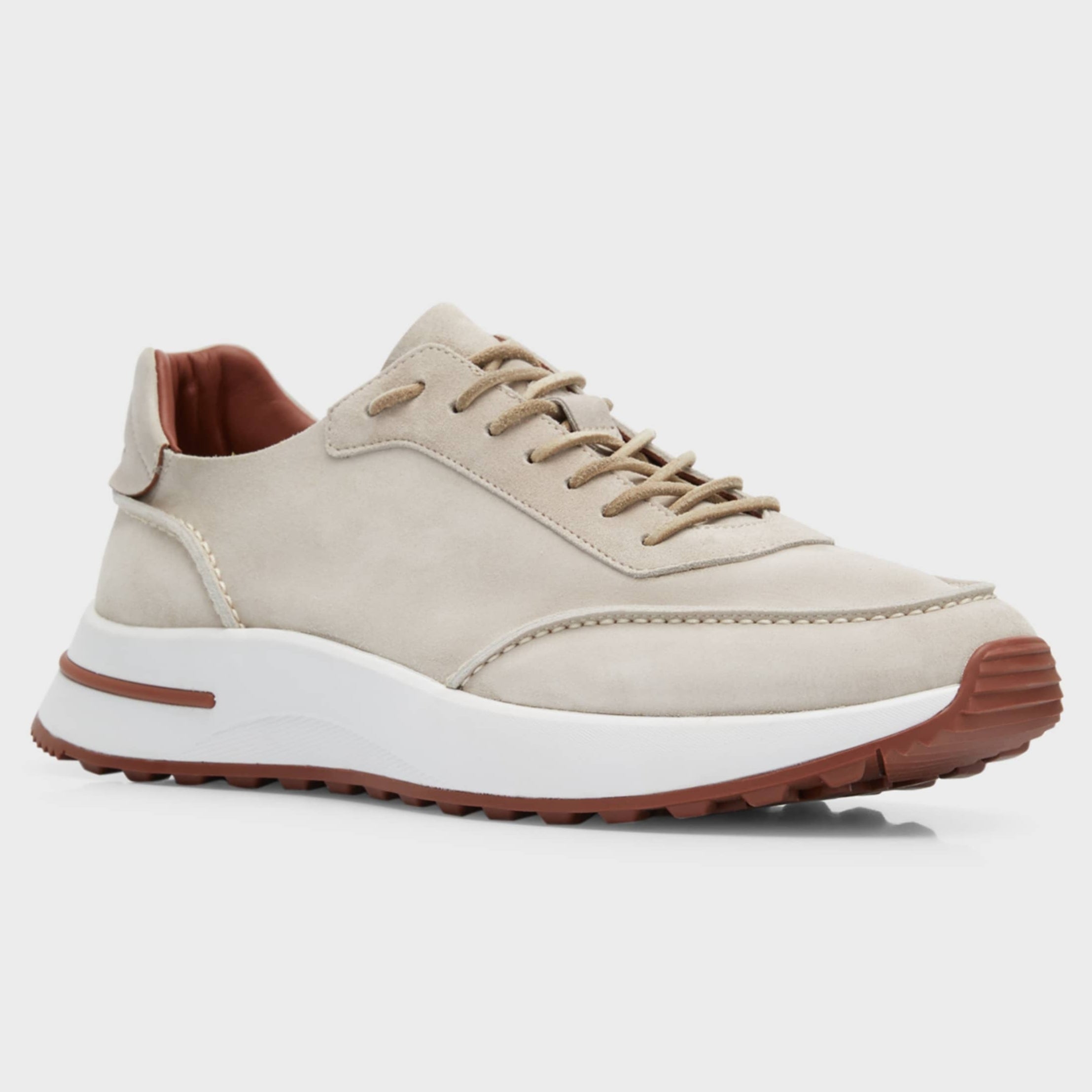 Loro Piana Weekend Walk Suede Sneakers - Beige