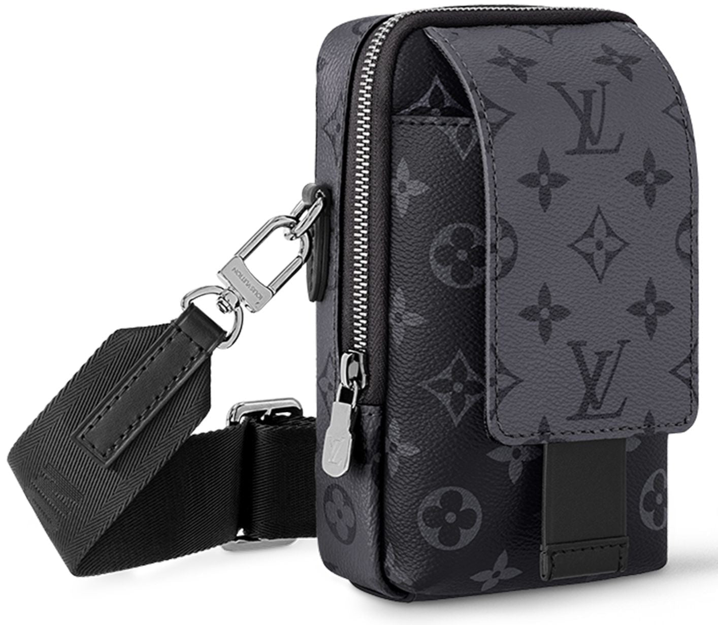 Louis Vuitton Double Phone Pouch Eclipse NM - Black and Grey