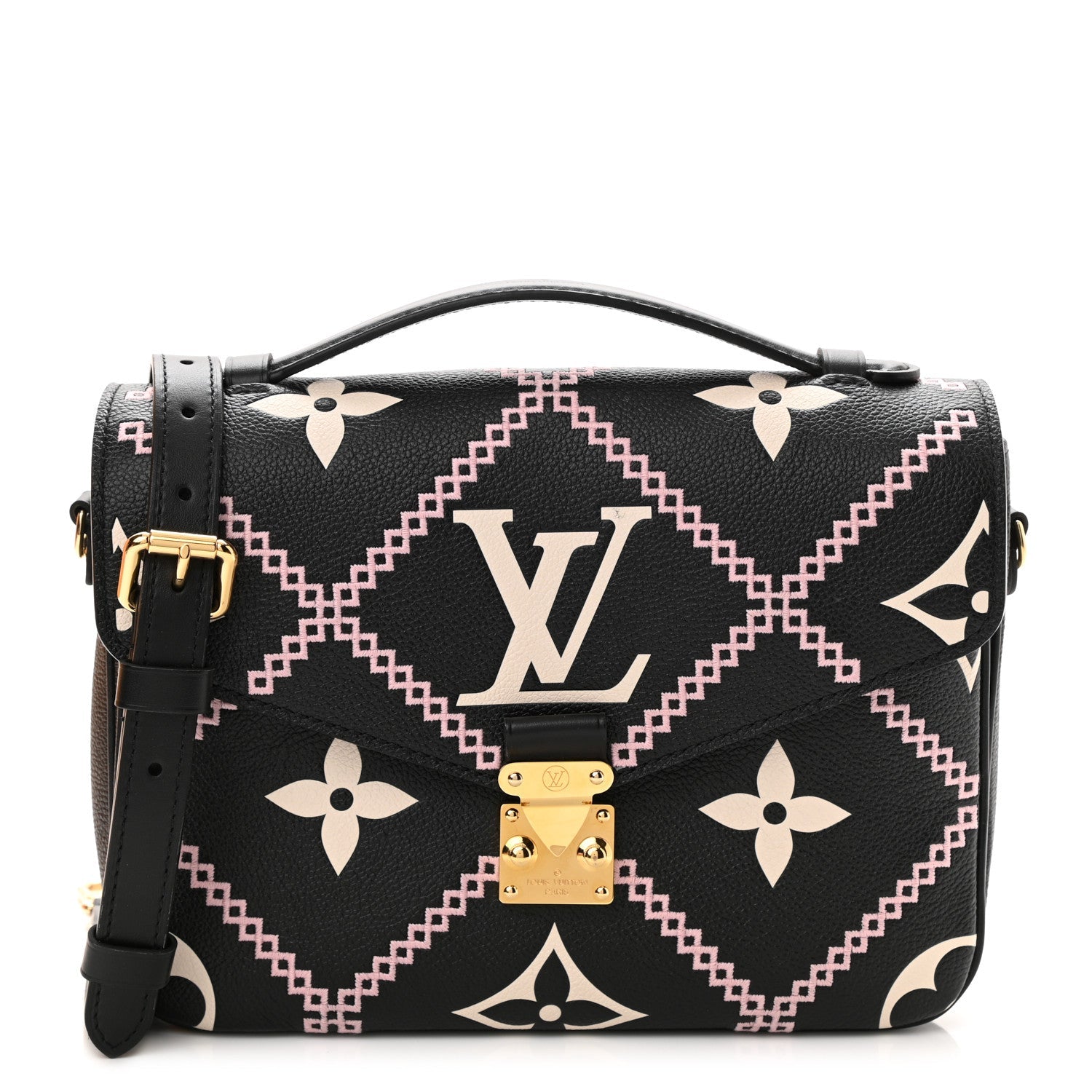 Louis Vuitton Pochette Métis Crossbody Bag - Black