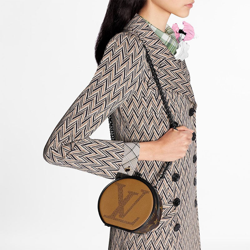 Louis Vuitton Reverse Monogram Boursicot Chain Bag  - Brown