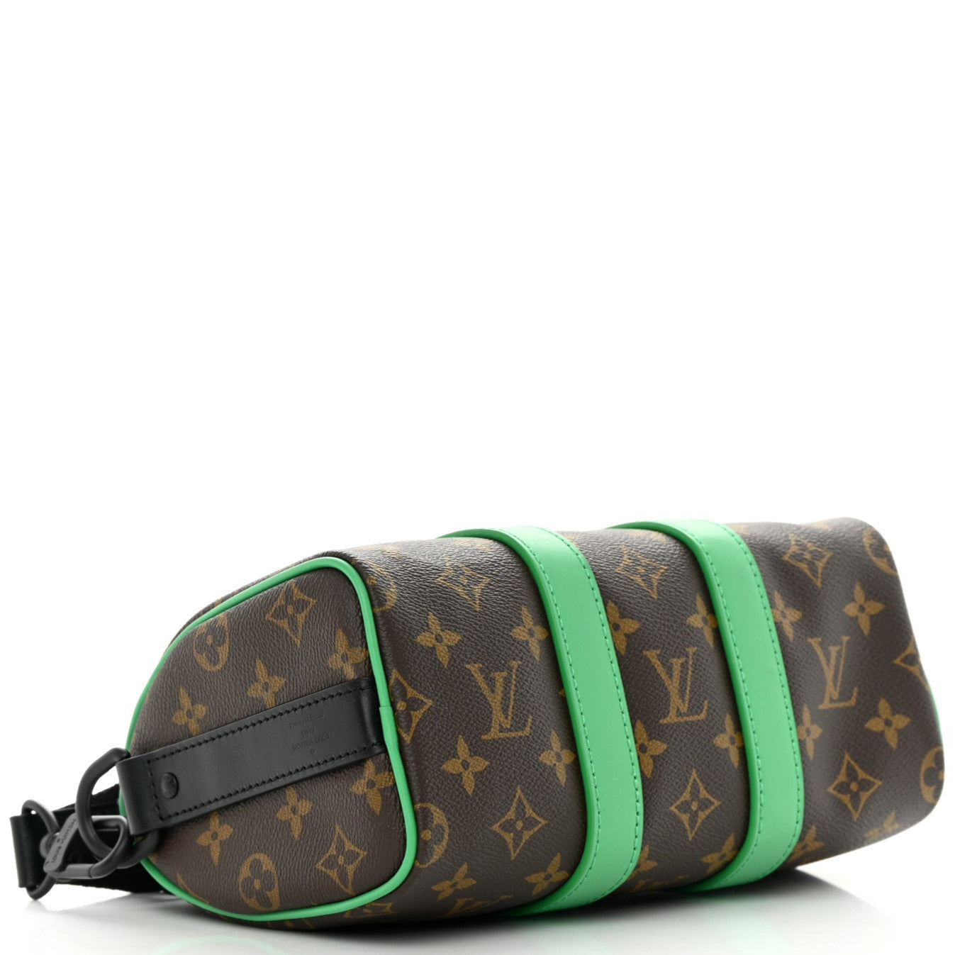Louis Vuitton Monogram Macassar Keepall Bandoulière 25 Shoulder Bag - Minty Green
