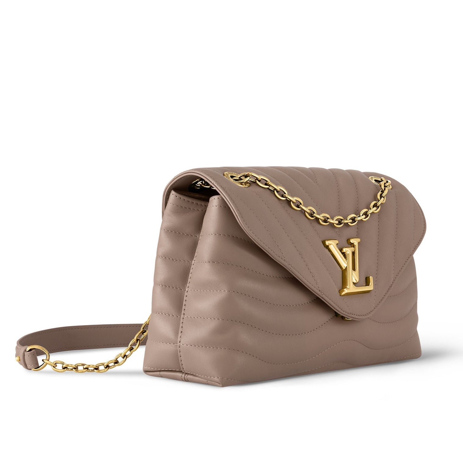 Louis Vuitton New Wave Chain Bag MM - Taupe