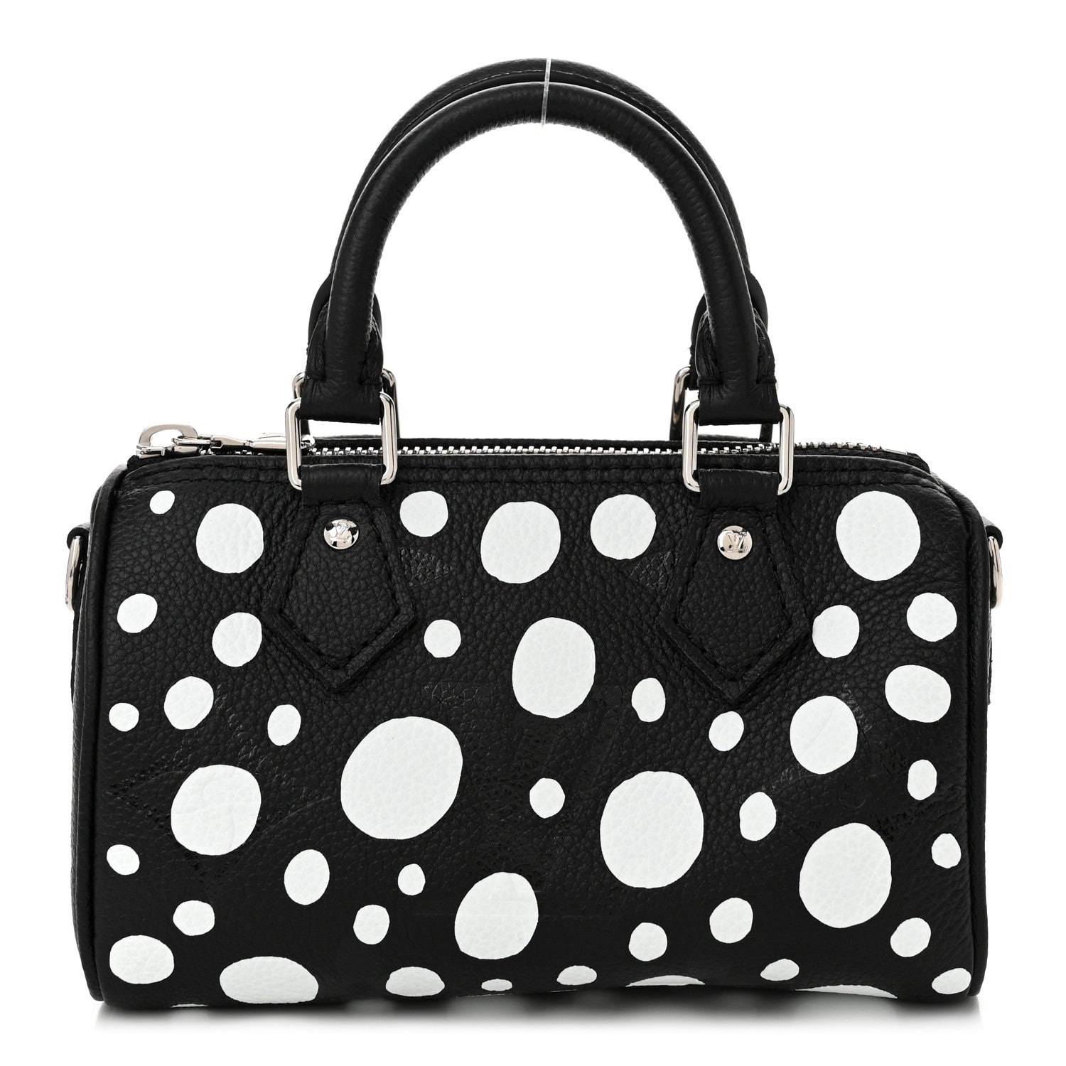 Louis Vuitton x Yayoi Kusama Nano Speedy Bandouliere Handbag - Black