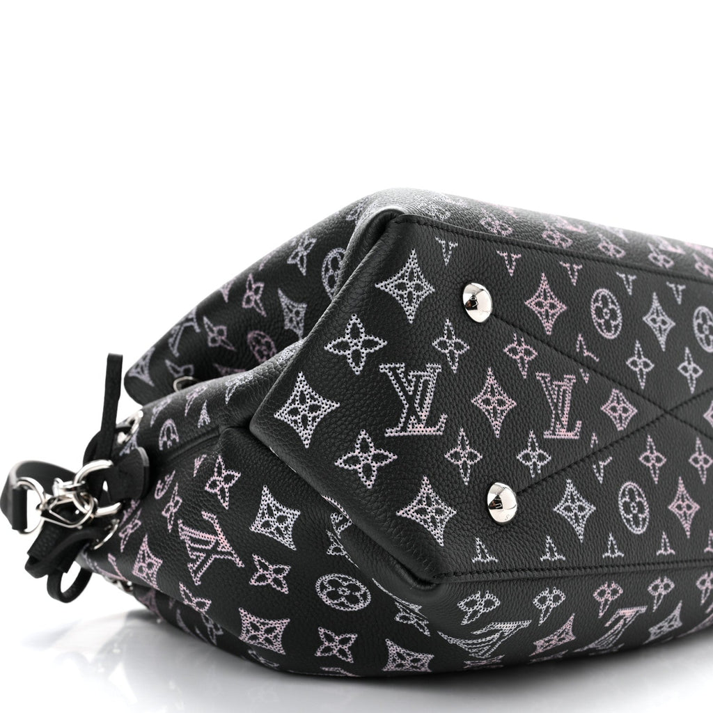 Louis Vuitton Mahina Leather Bella Tote Handbag - Black