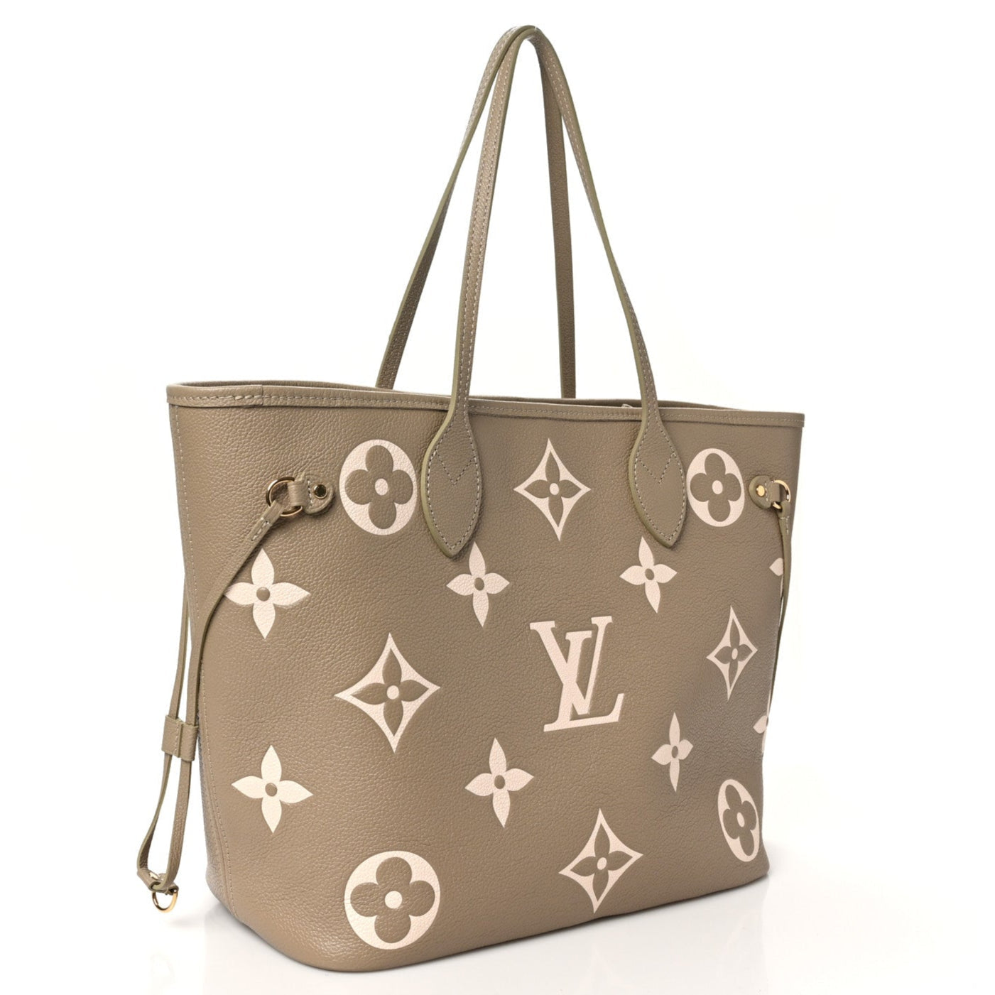 Louis Vuitton Empreinte Monogram Giant Neverfull MM Handbag - Beige Khaki