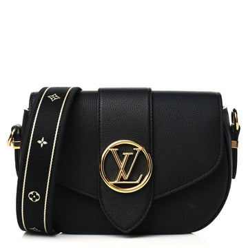 Louis Vuitton LV Pont 9 Soft MM Shoulder Bag - Black