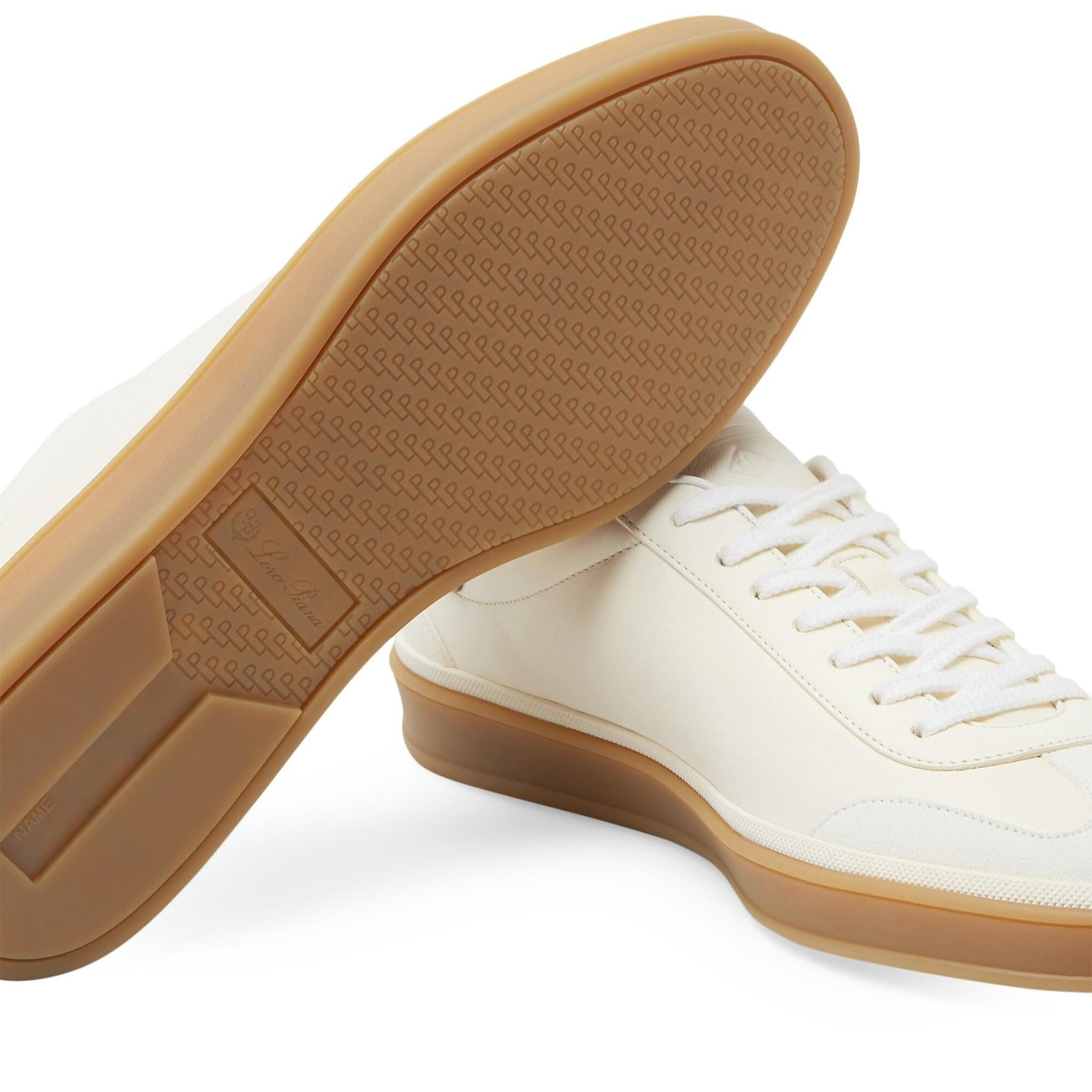 Loro Piana Tennis Walk Leather Sneakers - White (149)