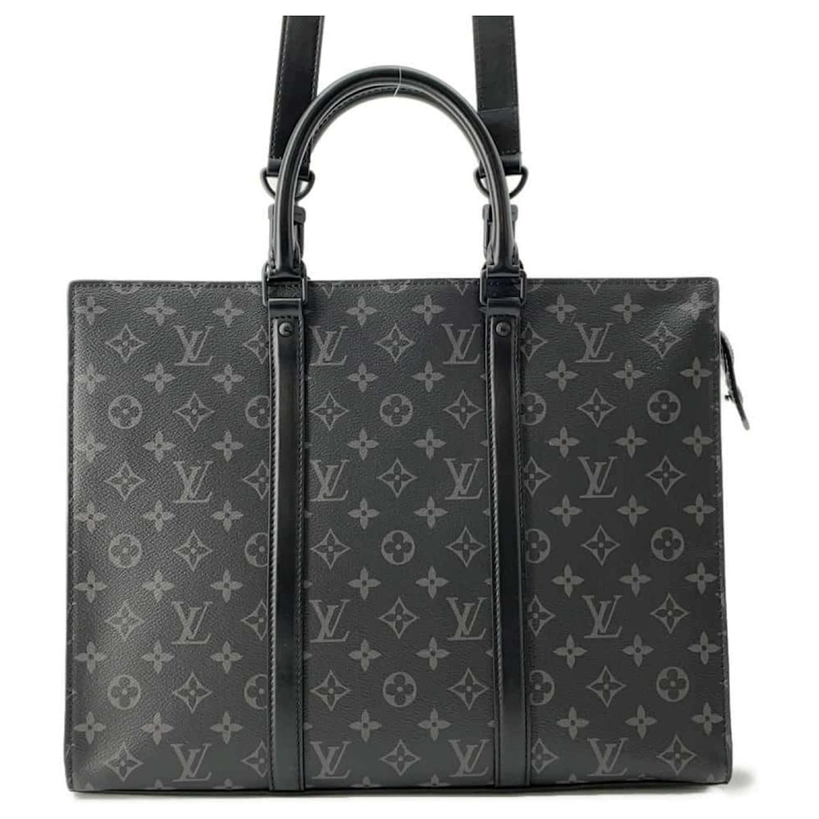 Louis Vuitton Monogram Eclipse Weekend Tote Bag - Black
