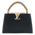 Louis Vuitton Taurillon Leather Capucines Handbag – Black