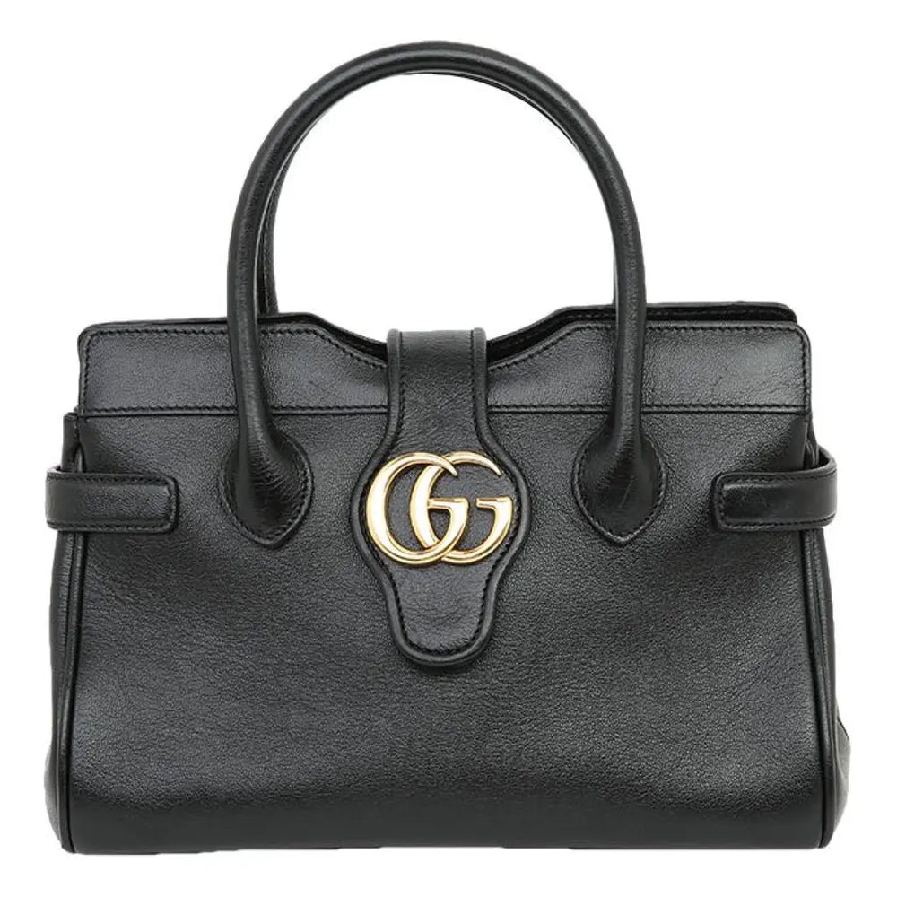 Gucci Small Top Handle with Double G Bag – Black