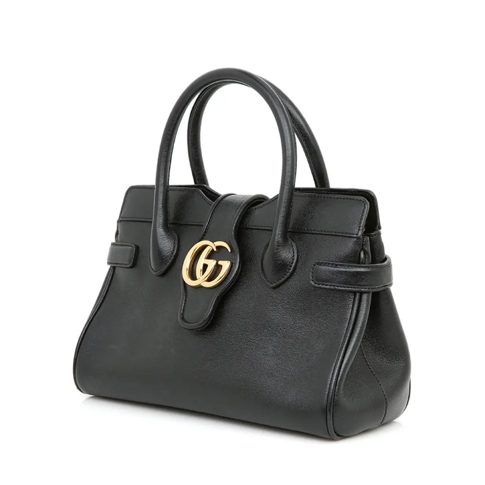 Gucci Small Top Handle with Double G Bag – Black