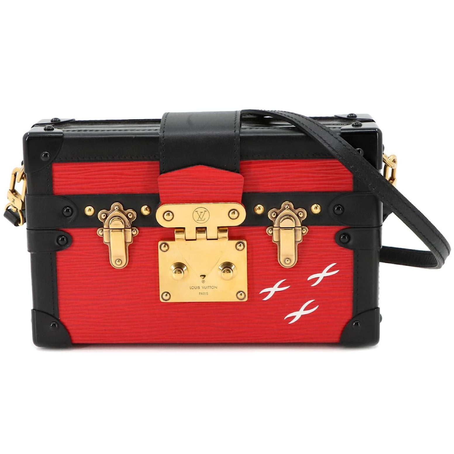 Louis Vuitton Petite Malle Shoulder Bag - Red