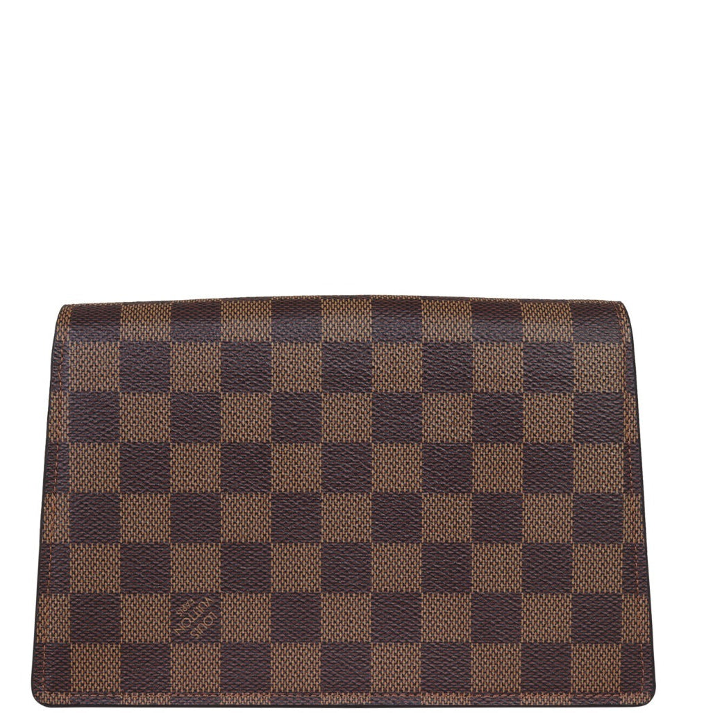 Louis Vuitton Damier Ebene Croisette Chain Wallet Bag - Dark Brown