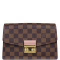 Louis Vuitton Damier Ebene Croisette Chain Wallet Bag - Dark Brown
