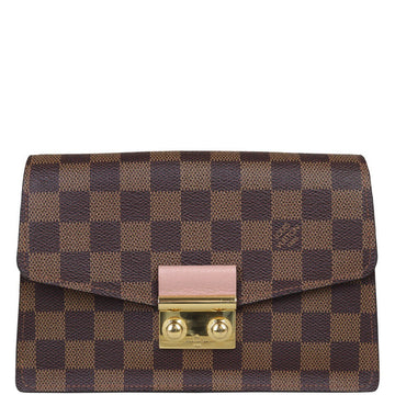 Louis Vuitton Damier Ebene Croisette Chain Wallet Bag - Dark Brown