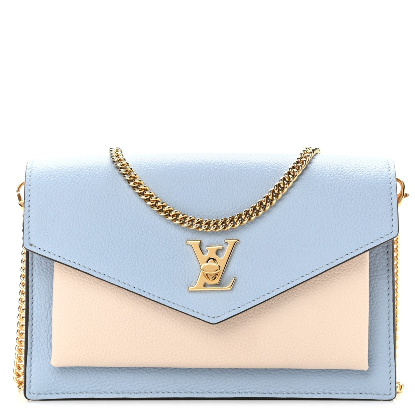 Louis Vuitton Mylockme Chain Pochette Bag -  Bleu Nuage