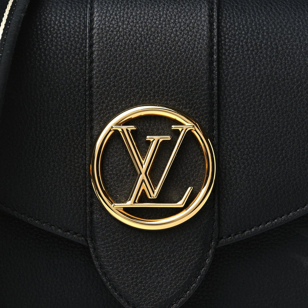 Louis Vuitton LV Pont 9 Soft MM Shoulder Bag - Black