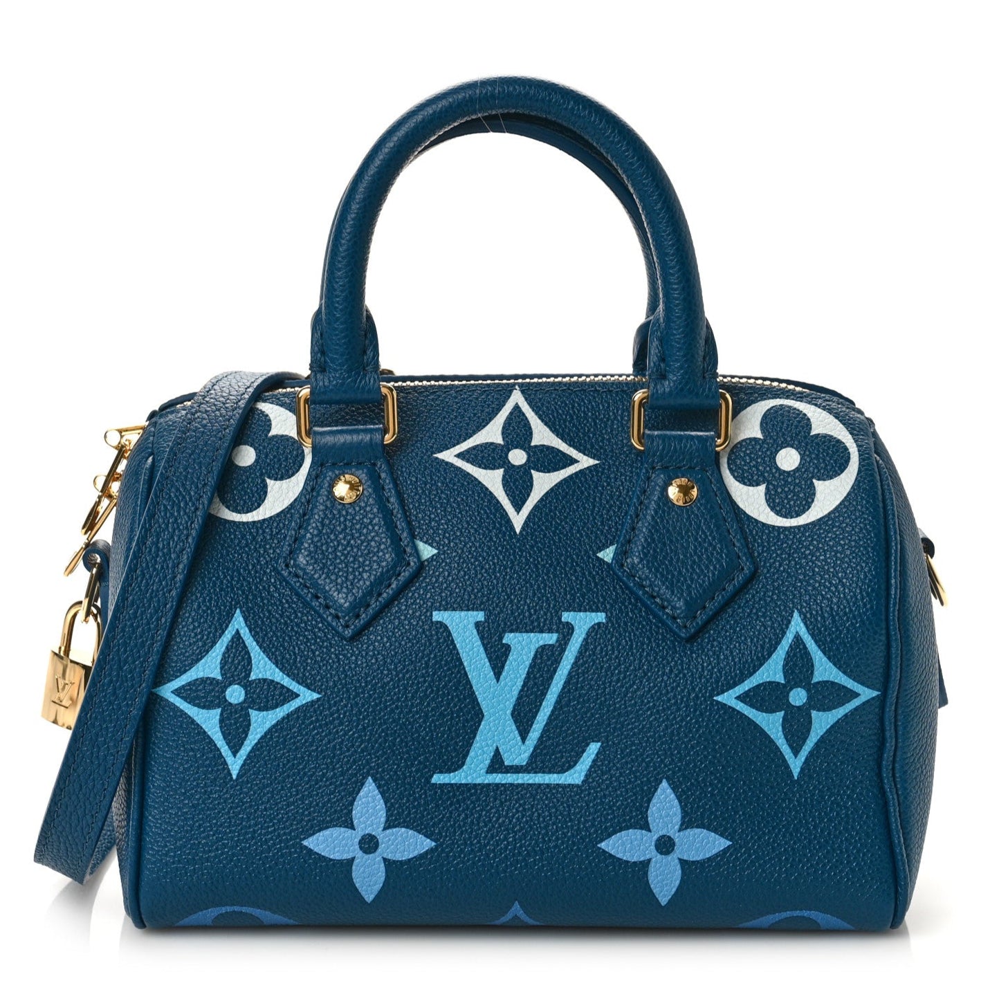 Louis Vuitton Giant Speedy Bandouliere 20 Handbag - Blue