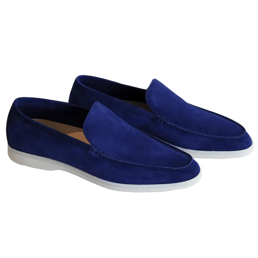 Loro Piana Summer Walk Suede Loafer - Cobalt Ink (135) Loro Piana Summer Walk Suede Loafer - Cobalt Ink (135)