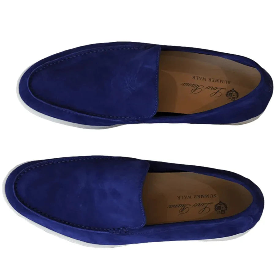 Loro Piana Summer Walk Suede Loafer - Cobalt Ink (135) Loro Piana Summer Walk Suede Loafer - Cobalt Ink (135)